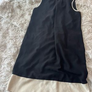 Women’s shirt black dress with white trim